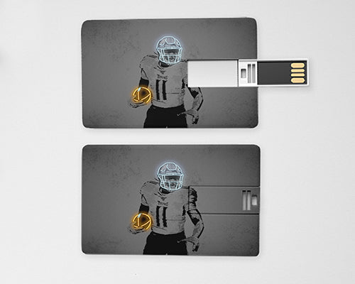 AJ Brown Neon Effect Pendrive