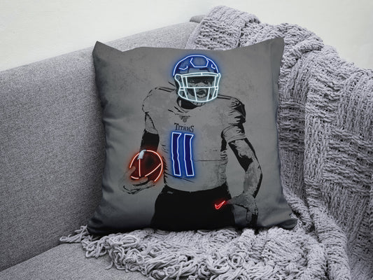 Almohada con efecto neón de AJ Brown