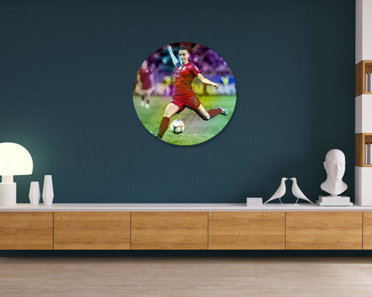 Alex Morgan Round Wall Art