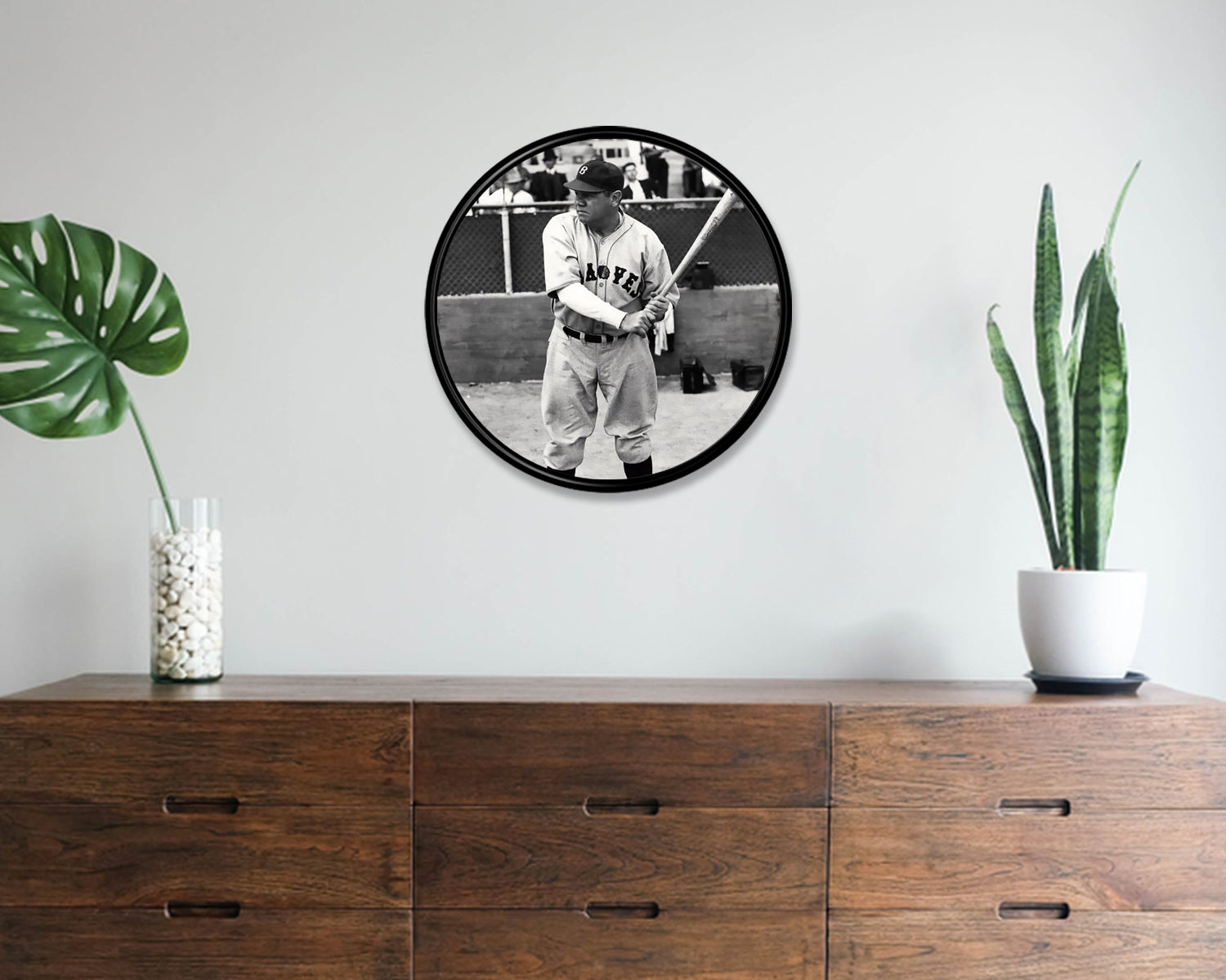 Babe Ruth Round Wall Art