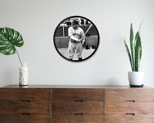 Cuadro de pared redondo de Babe Ruth