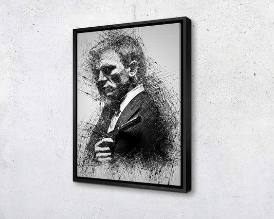 James Bond Sketch Wall Art