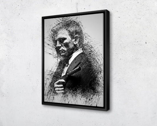 Dibujo de James Bond para pared