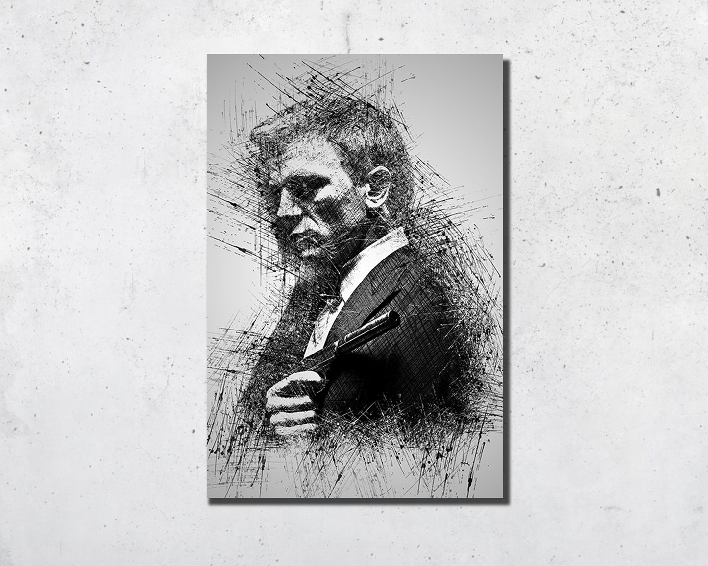 James Bond Sketch Wall Art