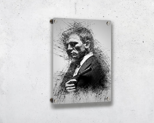 Dibujo de James Bond para pared