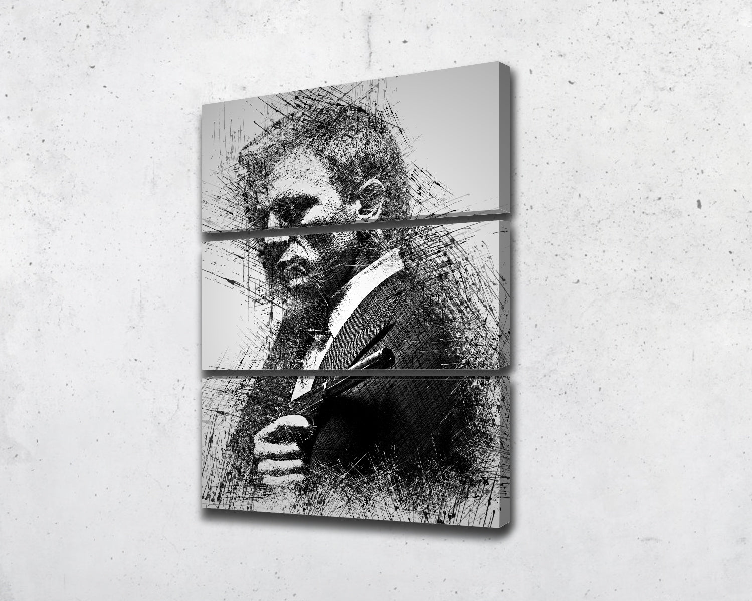 James Bond Sketch Wall Art