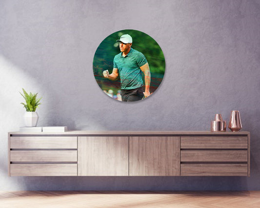 Cuadro de pared redondo de Brooks Koepka