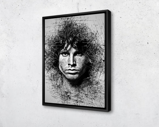 Jim Morrison Sketch Wall Art