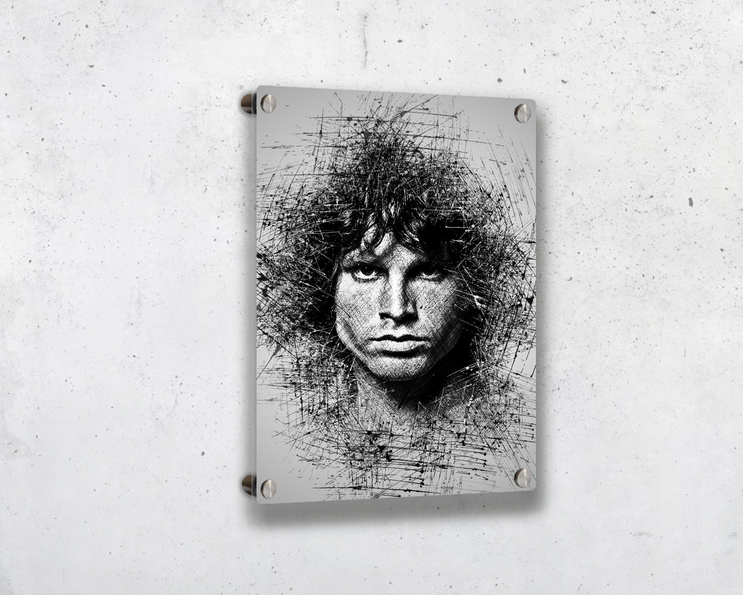 Jim Morrison Sketch Wall Art