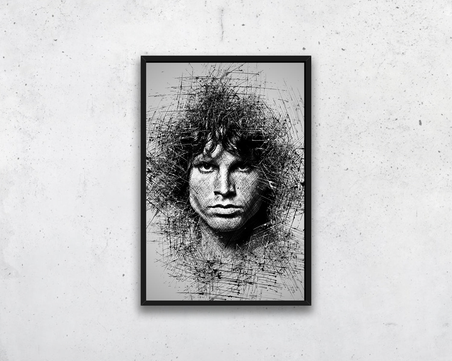 Jim Morrison Sketch Wall Art