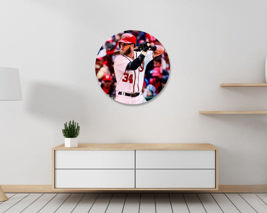 Cuadro de pared redondo de Bryce Harper