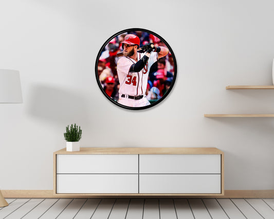 Cuadro de pared redondo de Bryce Harper