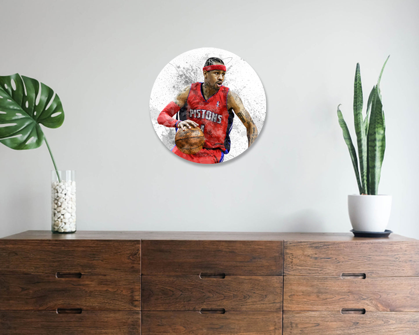 Allen Iversson Round Wall Art