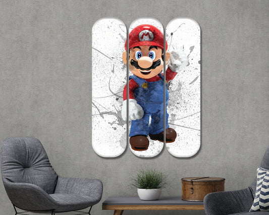 Mario Acrylic Skateboard Wall Art