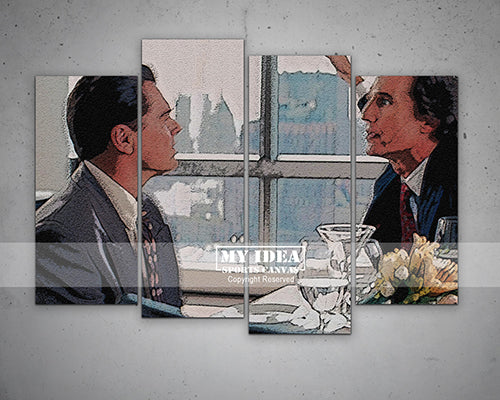 The wolf of the wall street Lbodmos Multicolor Wall Art