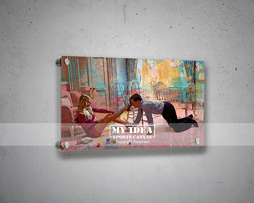 Jordan Belfort and Naomi's Love Story Multicolor Wall Art