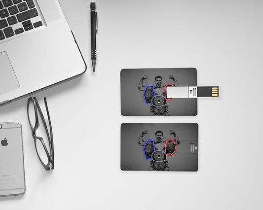 Memoria USB con efecto neón de Anthony Joshua