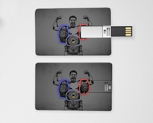 Memoria USB con efecto neón de Anthony Joshua