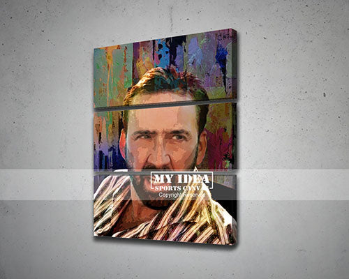 Nicolas Cage Multicolor Wall Art