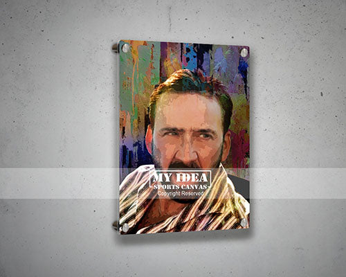 Nicolas Cage Multicolor Wall Art