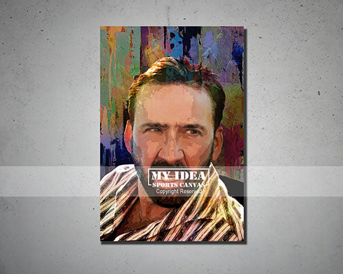 Nicolas Cage Multicolor Wall Art