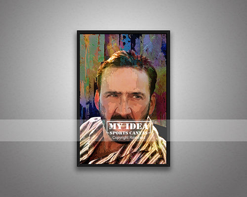Nicolas Cage Multicolor Wall Art
