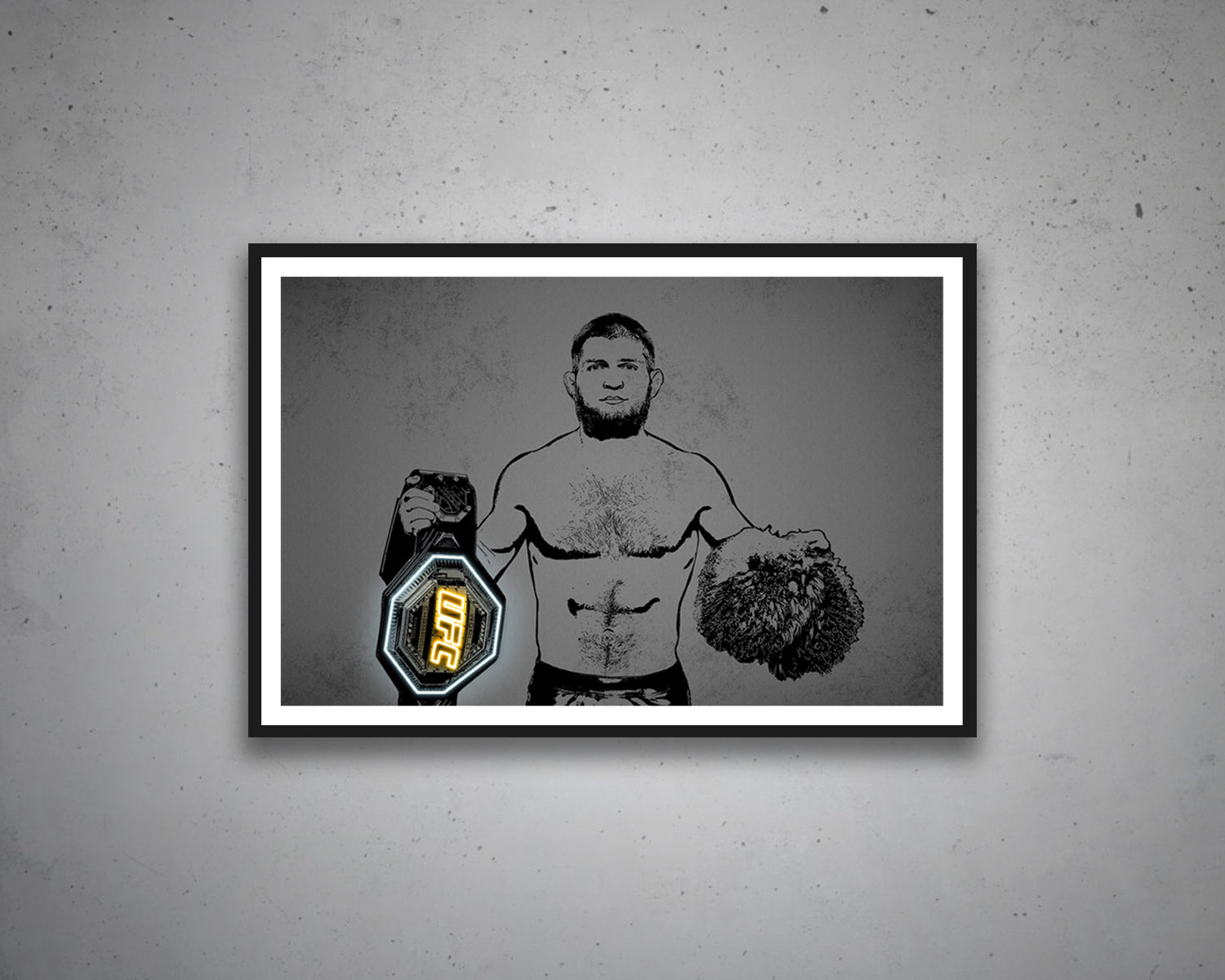 Khabib Nurmagomedov Canvas Wall Art