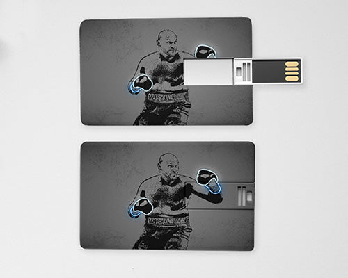 Memoria USB con efecto neón de Tyson Fury