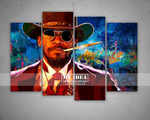 Django Unchained Multicolour Wall Art