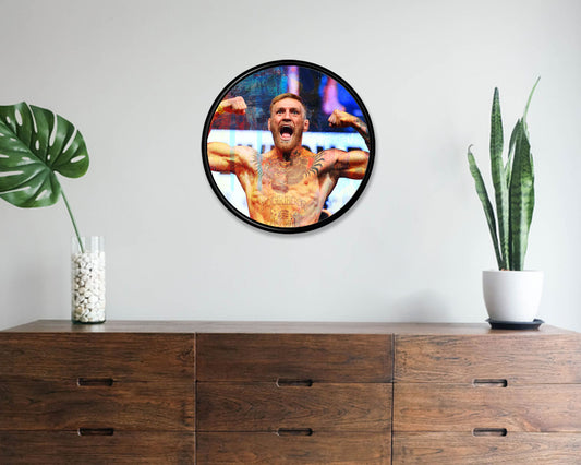 Conor McGregor Round Wall Art