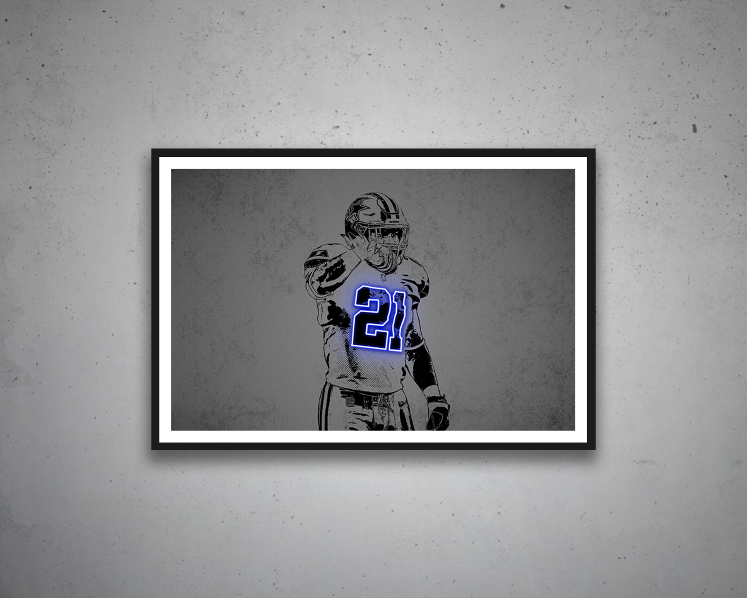 Ezekiel Elliott Canvas Wall Art
