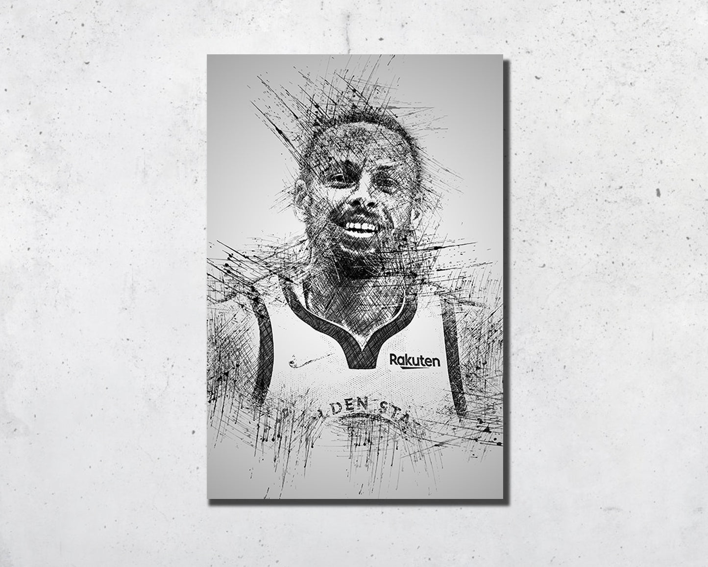 Stephen Curry Sketch Wall Art