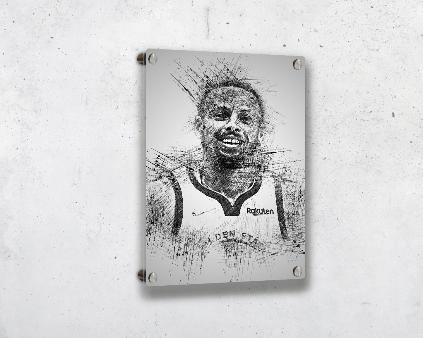 Stephen Curry Sketch Wall Art