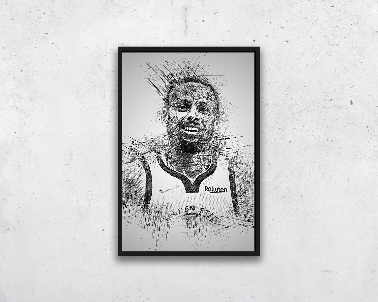 Stephen Curry Sketch Wall Art