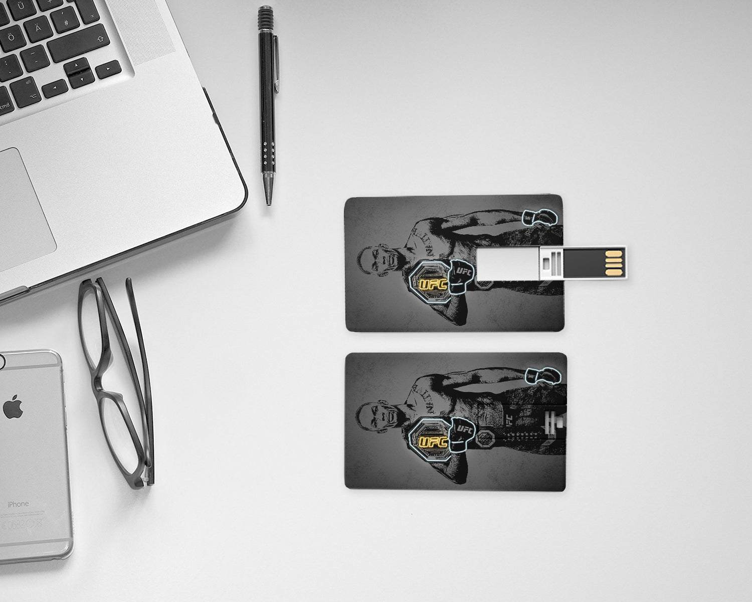 Israel Adesanya Neon Effect Pendrive