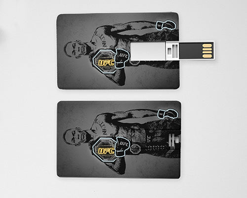 Pendrive con efecto neón de Israel Adesanya