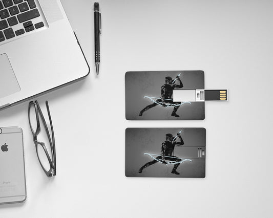 Memoria USB con efecto neón de Clint Barton