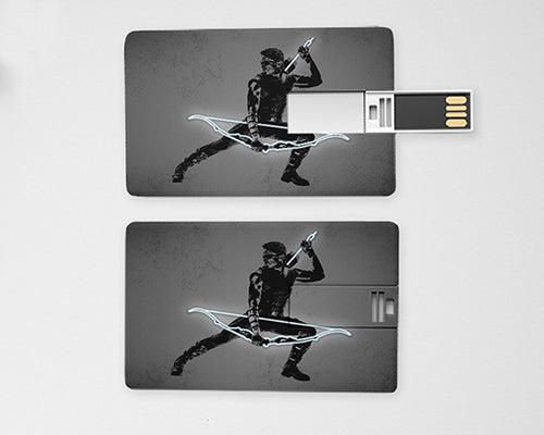 Memoria USB con efecto neón de Clint Barton