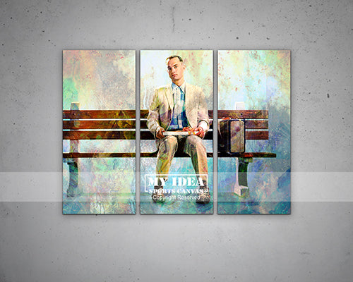 Forrest Gump Multicolour Wall Art