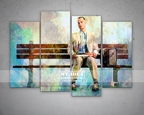 Forrest Gump Multicolour Wall Art