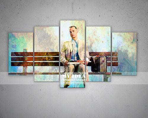 Forrest Gump Multicolour Wall Art