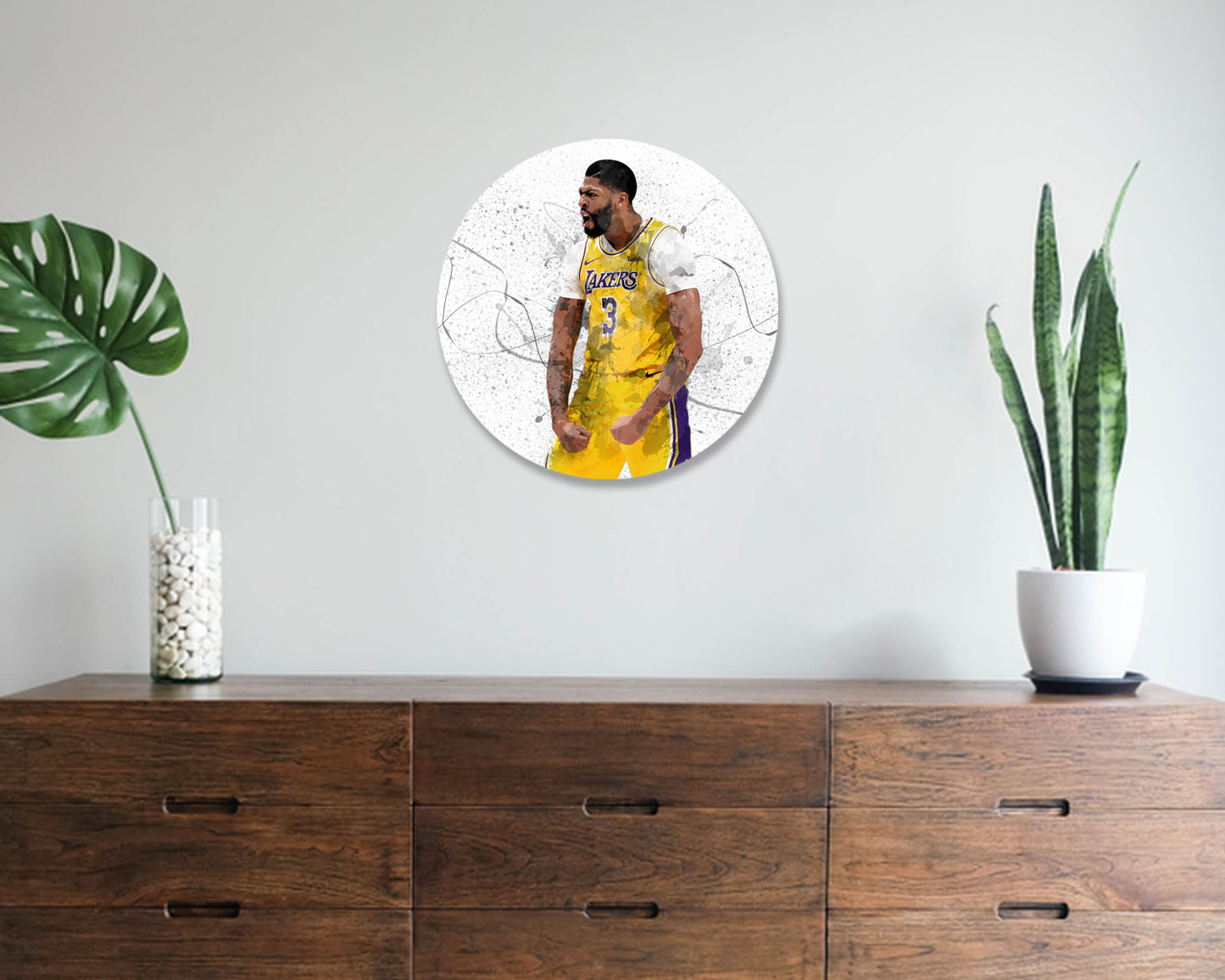 Anthony Davis Round Wall Art