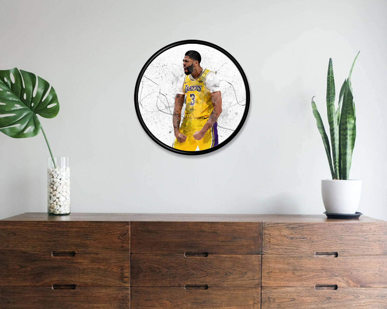 Anthony Davis Round Wall Art