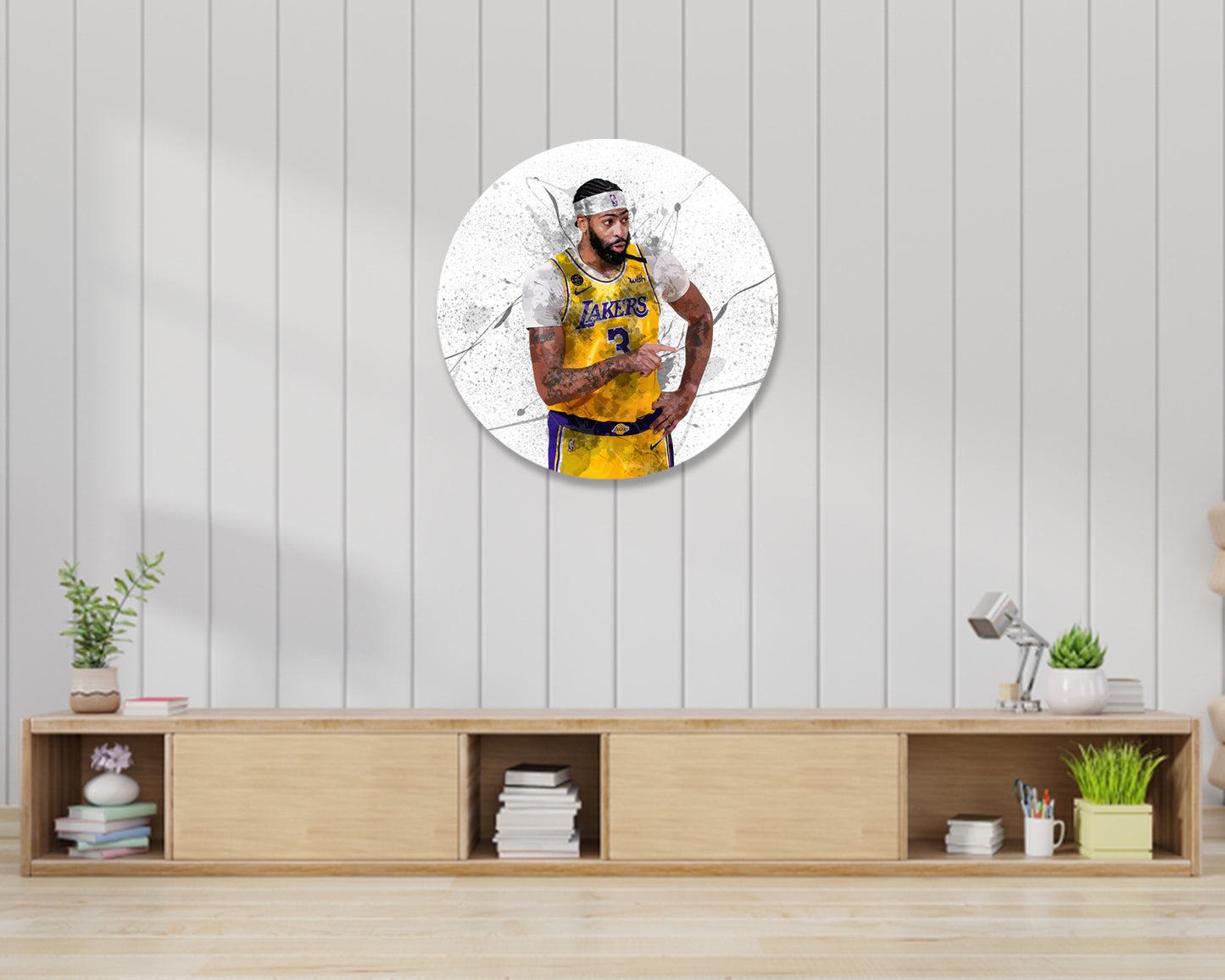 Anthony Davis Round Wall Art