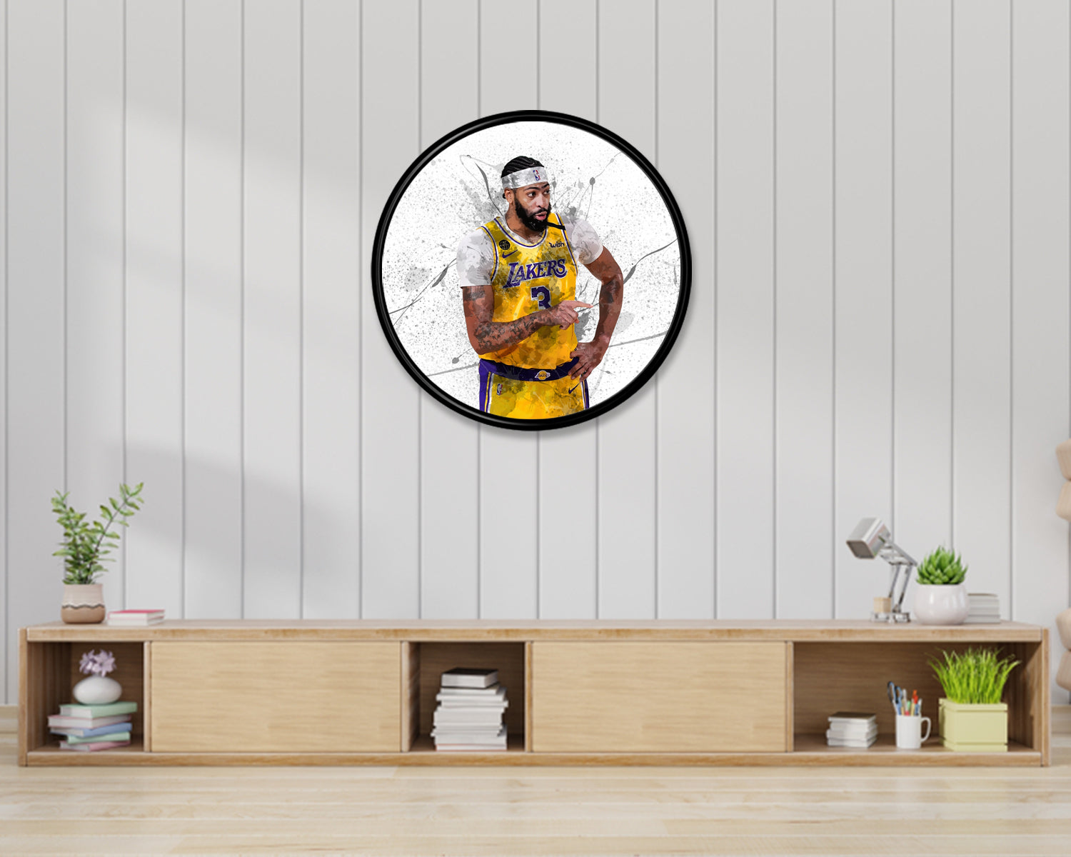 Anthony Davis Round Wall Art