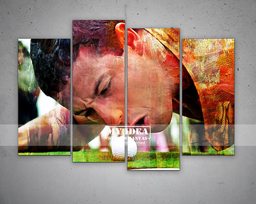 Happy Gilmore Multicolour Wall Art