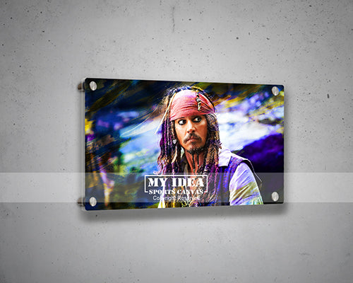 Captain Jack Sparrow Multicolour Wall Art