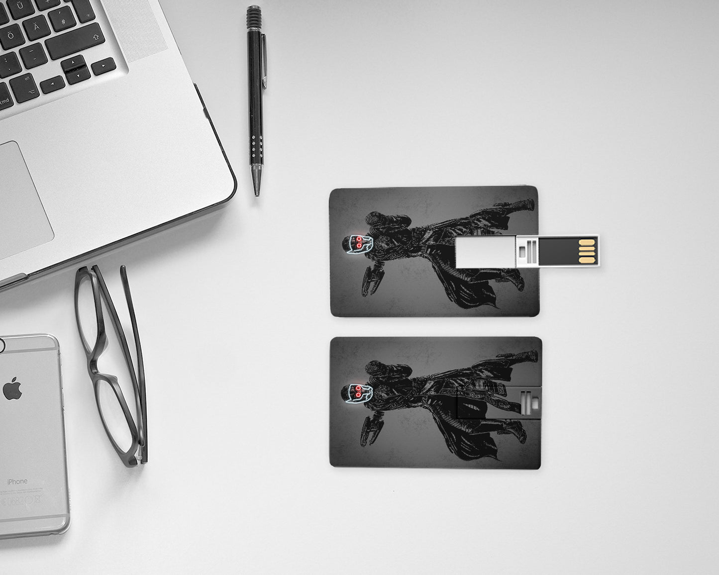 Memoria USB con efecto neón de Star Lord