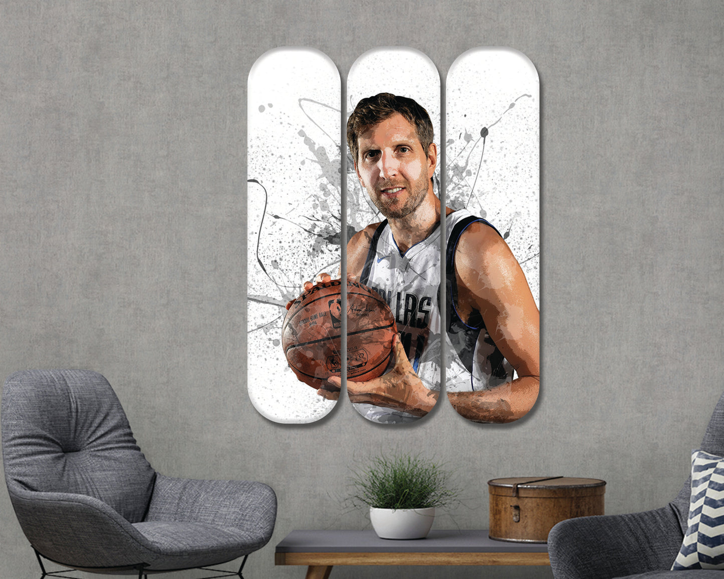 Dirk Nowitzki Acrylic Skateboard Wall Art