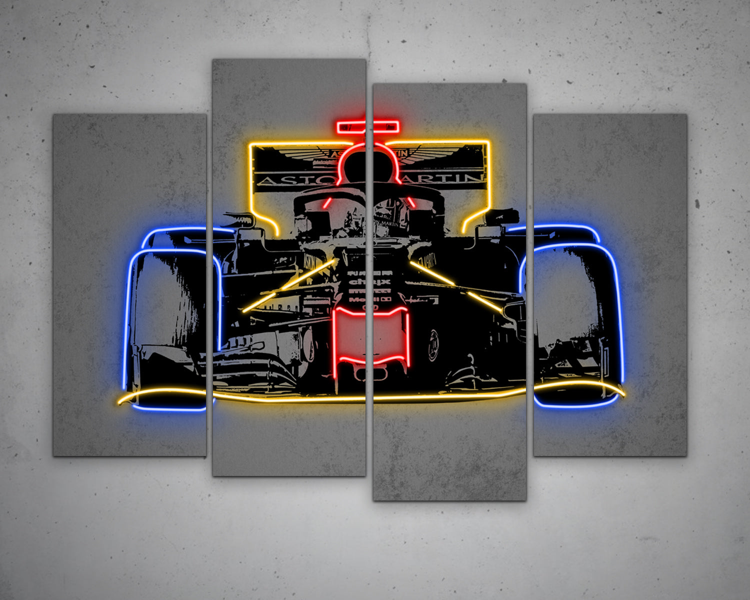 F1 Racer Canvas Wall Art